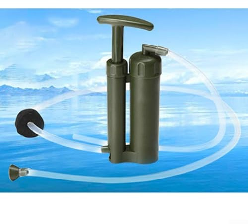 Bulevisiter Filtro dell'acqua portatile da campeggio per uso esterno | Purificazione 0.1, agenti patogeni, metalli pesanti e inquinanti organici | plastica ABS con tecnologia NMC (sku)