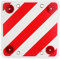 Valmoni Sport Panel Reflector Trasero para señalización de Cargas,Cuadrada, Visibilidad Noche Molcar 40x40cm con 4 Reflectantes no homologado