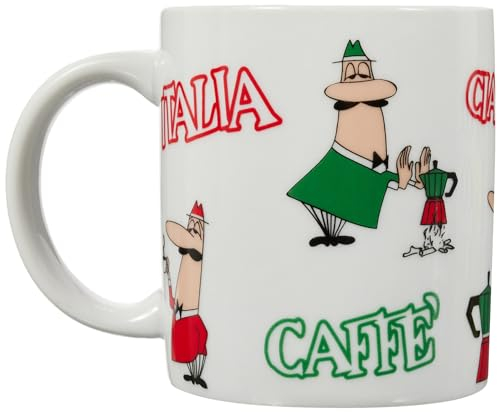 Bialetti Taza Tricolor para Hombre, de Porcelana