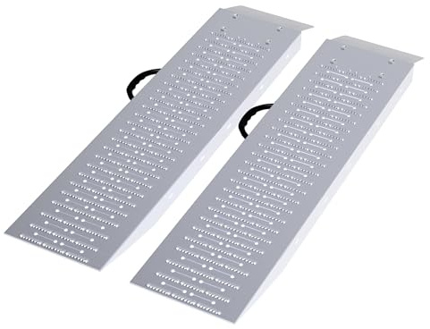 Loading Ramps - Set of Two 35.5-Inch Ramps for ATVs, Motorcycles, Mowers, Carts, and More - 1200lb Combined Capacity Shed Ramp Set by Stalwart