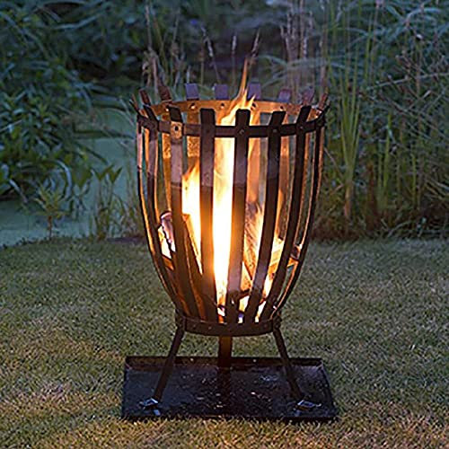 Foyers extérieurs Portables, Bol de Foyer de Barbecue en Acier à Bois pour Patio, arrière-Cour, Camping, Pique-Nique, feu de Joie, Jardin