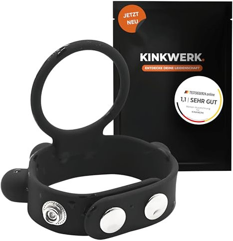 KINKWERK Penisring aus Silikon | Verstellbare Passform | Langlebig & Komfortabel | Erhöht Ausdauer | Diskrete Verpackung
