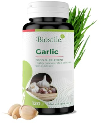Ail Biostile – 120 capsules pour le système immunitaire, la santé cardiaque et la protection antioxydante