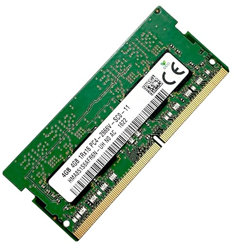 Mémoire RAM 4 Go DDR4 2666 MHz PC4-2666V Non-ECC Unbuffered 1.2V 1Rx16 Single Rank 260 Pin Module SODIMM pour Ordinateur Ordinateur Portable Notebook PC Haute Performance 51CH035_2666V