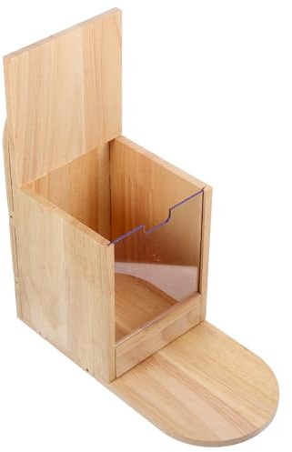 TOBBOMEY Boîte à Nourriture en Bois pour Écureuils Extérieure, Mangeoire Suspendue Résistante aux Intempéries, Maison d'alimentation pour Jardin, Support Robuste pour Plusieurs Écureuils,