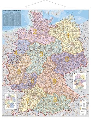 Deutschland Postleitzahlenkarte