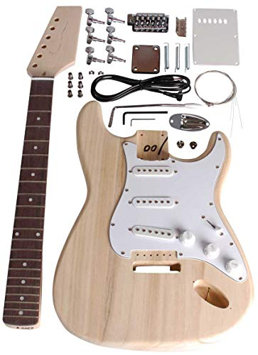 Beaton DIY-ST-11 - Selbstbau Gitarrenkit,Strat Edition, alles ist enthalten, um Ihre eigene Gitarre zu bauen