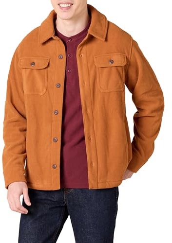 Amazon Essentials långärmad polar fleece skjorta jacka, muskott, medium