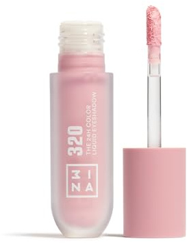 3INA MAKEUP - The 24H Color Liquid Eyeshadow 320 - Rosa pastel - Sombra de Ojos Líquida Rosa pastel de Larga Duración 24H con Fórmula Waterproof - Textura Ligera - Vegan - Cruelty Free