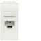 FANTON 23713-36 Presa dati RJ45 UTP 180° cat.6 crimpaggio senza utensile con adattatore per placche e supporti BTICINO LIVING LIGHT
