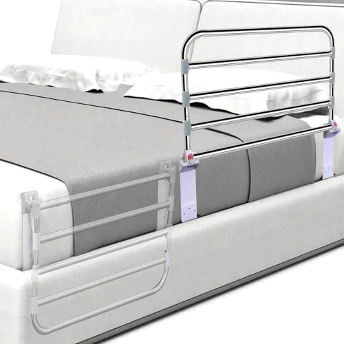 Bed Rails for Elderly Adults Safety, Folding Adult Bed Guard Rail, 90 x 50cm, Bed Side Safety Rails, Bed Assist Rail Safety Bed Rails for Elderly, Adults, Handicap, Fit King, Queen, Full, Twin