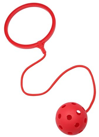 Jumping Ring Skip Ball - Single Leg Swing Toy, Rotating Coordination Fitness Game | Outdoor Playground Kindergarten School Activity, Bouncy Hopping Sports Equipment with Adjustable Ankle Strap