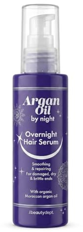 The Beauty Dept. Siero Capelli Notte 100ml - Trattamento Intensivo con Olio di Argan Biologico | Riparatore Notturno per Capelli Secchi e Danneggiati | Anti-Doppie Punte e Rinforzante | Formula Vegana