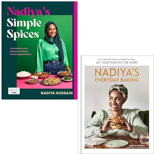 Nadiya’s Simple Spices & Nadiya's Everyday Baking By Nadiya Hussain 2 Books Collection Set