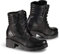 Falco Misty wasserdichte Damen-Motorradstiefel aus Leder mit Absatz – Schwarz