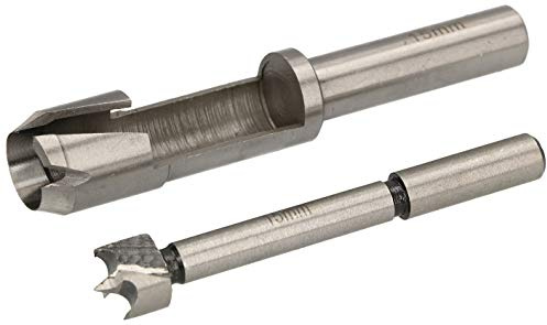 KOTARBAU® Fräs & borrsats 15 mm träborr skogsborr tappborr pluggborr grenhålsborr fräs träkottar ympning borr träfräs