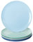 Youngever 9 Pacchi 20CM Piatti di Plastica, Piccoli Piatti di Plastica, Piatti da Tavola (Costiera)
