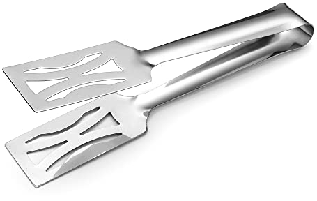 Forgast Pinze da Cucina in Acciaio Inox, Lunghezza 23 cm, Pinze Decorative, Pinze per Dolci, Pasticceria, Zucchero, Insalata, Caramelle, Pinze per Matrimoni, Feste, Buffet, Barbecue, Picnic