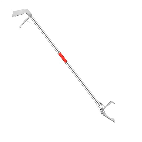 Alicates de serpiente, 150 cm, herramienta de agarre de serpiente, pinza plegable para reptiles, varilla de acero inoxidable, gancho de serpiente y reptiles, clip de 1,5 m
