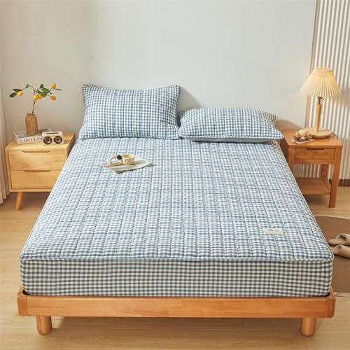 JIANINGHOME Spannbettlaken Superking 200x220,Spannbetttücher，Bedding Spannbettlaken - Gebürstete Mikrofaser Spannbetttuch
