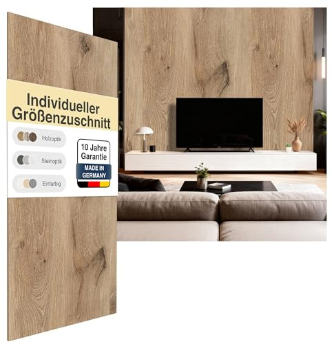 WALLando Premium Wandpaneele Schwarzwaldeiche hell– Individueller Zuschnitt