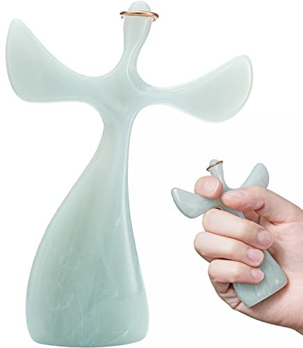 Omoojee Gebetskreuz, komfortables Handheld-Design, christliches Geschenk des Glaubens, Marmorharz (1 Kreuz)