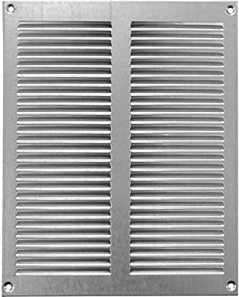 200x250mm Griglia di Ventilazione in Acciaio Zincato con Zanzariera - Griglie di Aerazione in Metallo