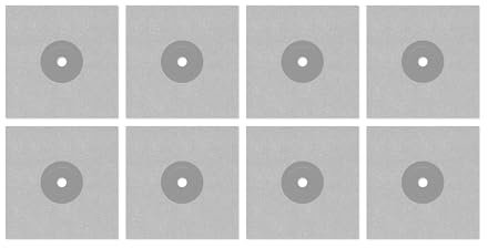 Isolbau Lot de 8 manchettes murales P3 grises - 120 mm de bande d'étanchéité - Manchon étanche pour sanitaire, douche, salle de bain, carrelage - Pour l'intérieur et l'extérieur