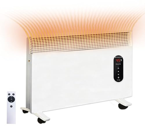 Miyacare 1200W Electric Panel Heaters Wall Mounted Slimline Convector Heater with Timer, Portable Convection Heaters Free Standing Energy Efficient, Smart Radiator for Home Office Bedroom, White