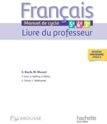Français 5e - 4e - 3e (cycle 4) - Livre professeur