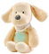 Nattou Kuscheltier-Nachtlicht Hund, Sleepy, 7 natürliche Farben, Integrierte Spieluhr, USB-Akku, 19,3 x 11 x 30,5 cm, Vegan, Plüsch/Polyester, Vanille