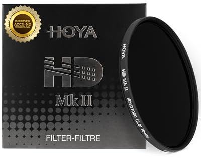 HOYA 77mm ND Filter HD Mk II IRND1000 – 10-Stop Light Reduction Neutral Density Filter with Black Aluminum Slim Frame, ACCU-ND Infrared Blocking, Water & Oil Repellent Multi-Coated Optical Glass
