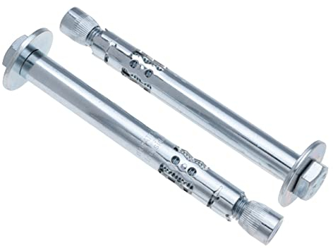 Bulloni a Vite di Espansione in Acciaio 12 mm x 70 mm Ancoraggio a Manicotto in Metallo con Testa Esagonale per Fissaggio di Espansione Metalliche Pesanti per Cartongesso Calcestruzzo e Pietra 2 pcs