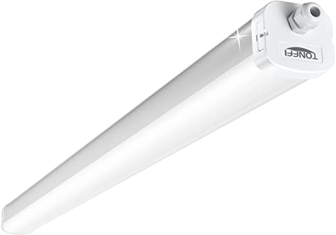 TONFFI LED Feuchtraumleuchte 60W 7200LM, 155cm LED Feuchtraumlampe Röhre, IP65 Wasserfest Wannenleuchte Werkstattlampe für Keller Garage Werkstatt Büro, Neutralweiß 4000K