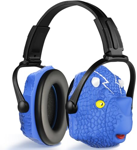 M&LD Einstellbare Lautstärke Gehörschutz Kinder Dinosaurier Kopfhörer Lärmschutz Gehorschutzschutz für Kinder Noise Cancelling Kopfhoerer für Feuerwerk Spielplätze Konzerte