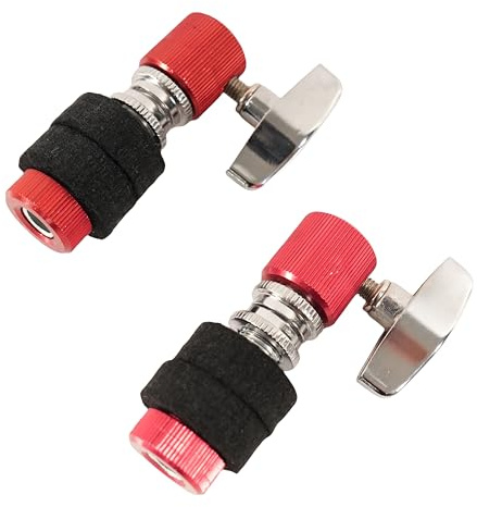 Två standard hi-hatt-koppling, passar för 6-8 mm stång, aluminiumlegering hi-hatt koppling Hi-hat stativ post jazz trumkoppling för hi-hatt dropkoppling cymbal jazz trumdelar tillbehör