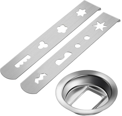 HO-SFSM 2 pièces Accessoires pour Presse à pâtisserie, Accessoire Presse à Biscuits, 8 Formes d'accessoires, pour Biscuits Au Hachoir à Viande Biscuiteur