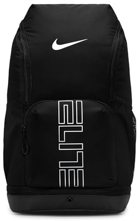 NIKE Unisex's Nk Varsity Elite Bkpk Backpack, Black/Black/Metallic Silver, One Size