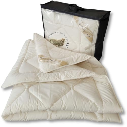 Meivita Bio Merino Schafschurwolle Ganzjahresdecke aus KBA und kbT in 155x220 cm