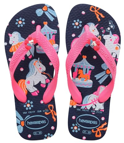 Havaianas Kids Fantasy Bambine e ragazze FlipFlop Navy Blue/Pink 33 EU