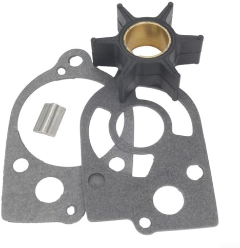 Water Pump Impeller With Gasket, Replacement Water Pump Impeller Service Kit For Mercruiser Force Outboard Models Including Stern Drives