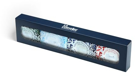 La Corvette – Confezione 4 Saponi di Provenza 100g – Profumi Mediterranei – Oli 100% Vegetali – Igiene Mani e Corpo – Idea Regalo