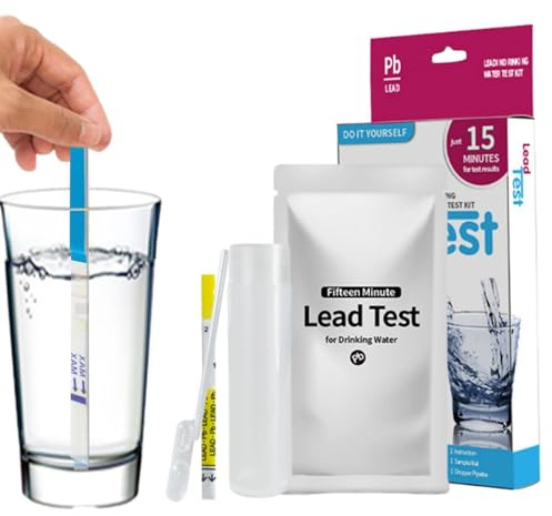 Kit De Test Du Plomb Dans L'eau - Sensible | Eau Potable, Puits Et Robinet, Instructions Simples, Résultats Ac