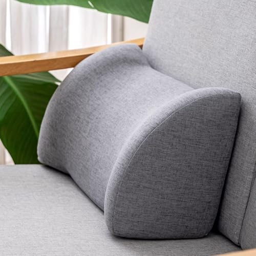 BaoTom Lumbar Support Cushion 45cm Ergonomic Sofa Back Support Pillow | Lumbar Spine Protection Lower Back Support Pillow Removable Cover for Office Chair Car Spine Posture