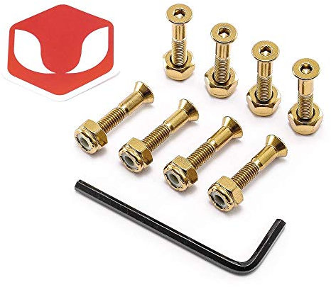 Venom Premium 2,5 cm – Inbusschlüssel eloxierte Skateboard-Deckschrauben/Schrauben/Hardware – Gold