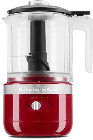 KitchenAid 1.2L Cordless Mini Food Processor - Empire Red