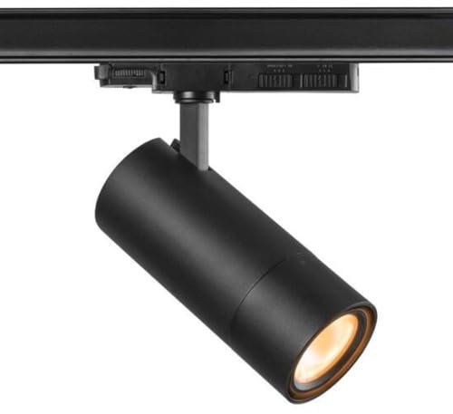 Qub Zoom – Spot LED sur rail 3 phases – 20W / 25W / 30W – CRI 90 – noir – orientable – compatible système triphasé – éclairage professionnel