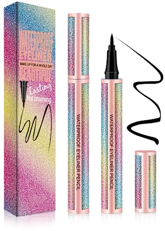 Waterproof Liquid Eyeliner Black Waterproof Eye Liners,Sweatproof and Smudgeproof, Quick Dry Vivid Eye Long Lasting Pen Pencil