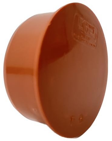 KG Bouchon de Manchon DN 200 PVC-U pour Système de Tuyaux d'Égout | Capuchon d'Extrémité | Embout en Plastique | Systèmes de Drainage Externes