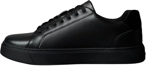 Calvin Klein Uomo Sneakers con Suola Preformata Classic Laceup in Pelle, Nero (Triple Black), 41